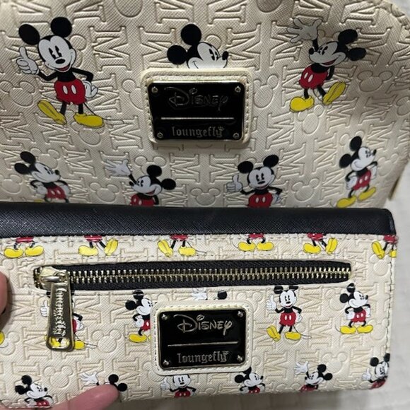 Loungefly Disney Mickey Mouse backpack and wallet - Picture 6 of 6